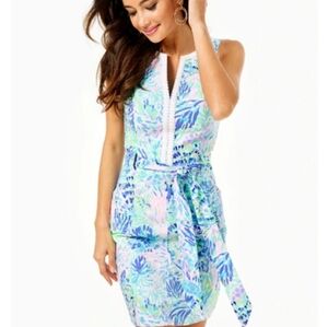 Lilly Pulitzer Women Gulianna Stretch Shift Dress In Blue Size 2